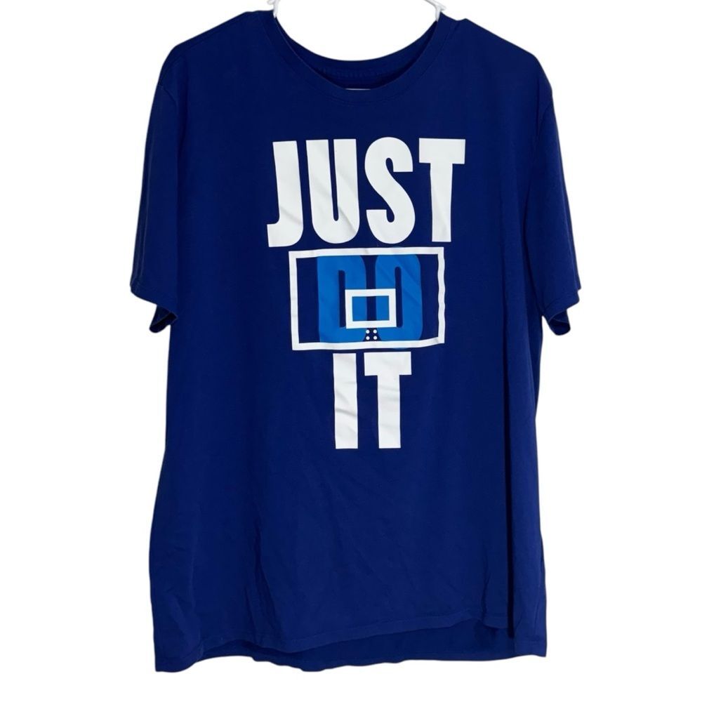Nike Blue Graphic Athletic Short Sleeve T-Shirt